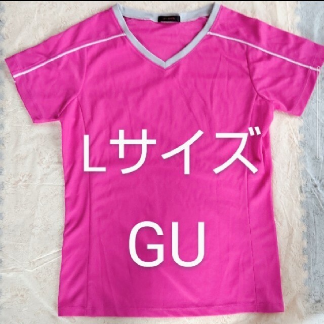 GU(ジーユー)のGU スポーツウェア Lサイズ　ピンク スポーツ/アウトドアのランニング(ウェア)の商品写真