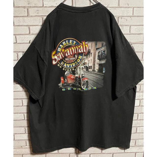 Harley Davidson - 90s 古着 ハーレーダビッドソン USA製 3XL バック