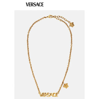 ヴェルサーチ(VERSACE)の新品 VERSACE ヴェルサーチェ ロゴ ネックレス ゴールド 41,800円(ネックレス)