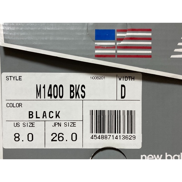 New Balance(ニューバランス)のニューバランス　M1400 BKS  26.0cm メンズの靴/シューズ(スニーカー)の商品写真