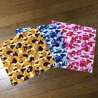 アベイシングエイプ(A BATHING APE)のBAPE CAMO ハンカチ バンダナ3枚セット(ハンカチ/バンダナ)