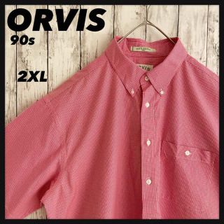 90s⭐︎ORVIS オービス 半袖シャツ チェック アウトドア 古着 ゆるだぼ(シャツ)