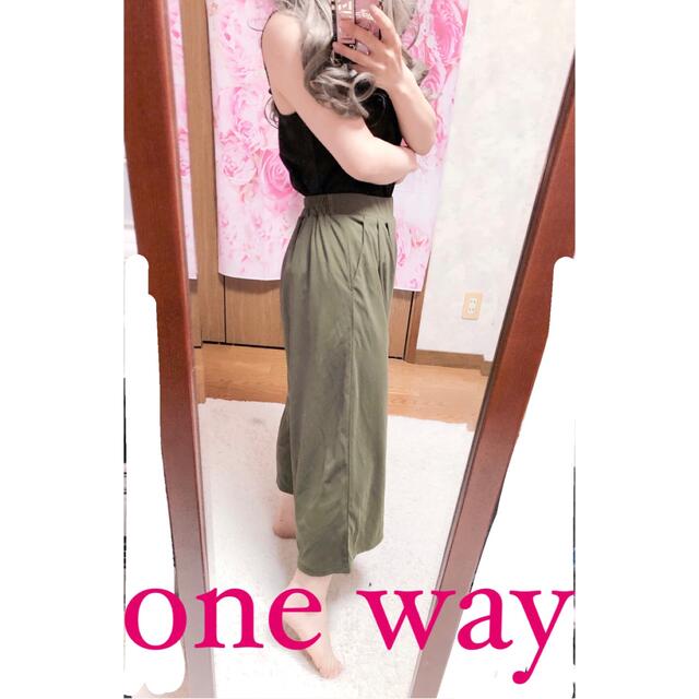 one*way(ワンウェイ)の4702.one way カジュアルパンツ クロップドパンツ ワイドパンツ レディースのパンツ(クロップドパンツ)の商品写真