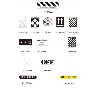 オフホワイト(OFF-WHITE)のOff White オフホワイトOff-White ステッカー　シール　21枚(しおり/ステッカー)