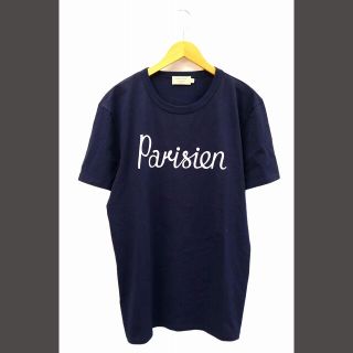 メゾンキツネ(MAISON KITSUNE')のメゾンキツネ クルーネック プリント 半袖 Tシャツ XL NAVY(ネイビー)(Tシャツ/カットソー(半袖/袖なし))