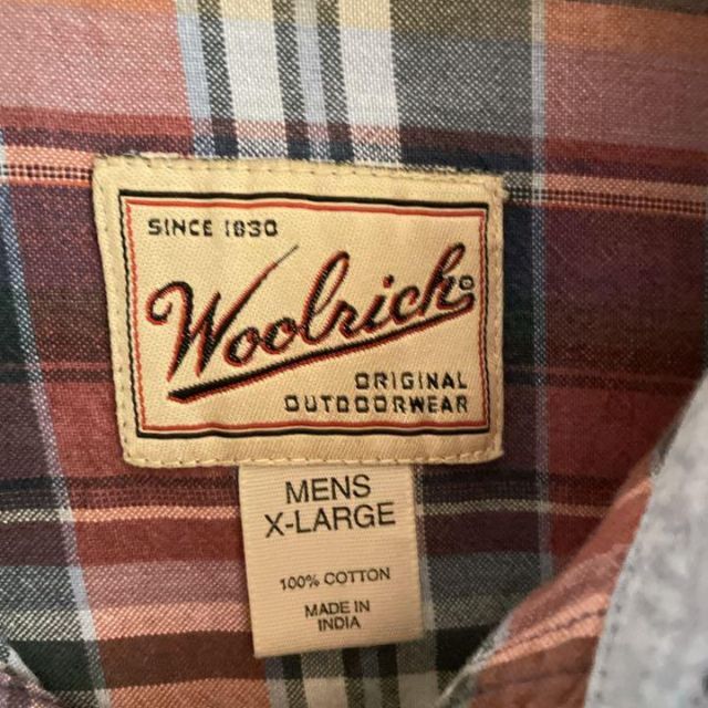 WOOLRICH(ウールリッチ)の90s⭐︎WOOLRICH ウールリッチ 半袖シャツ チェック アウトドア 古着 メンズのトップス(シャツ)の商品写真