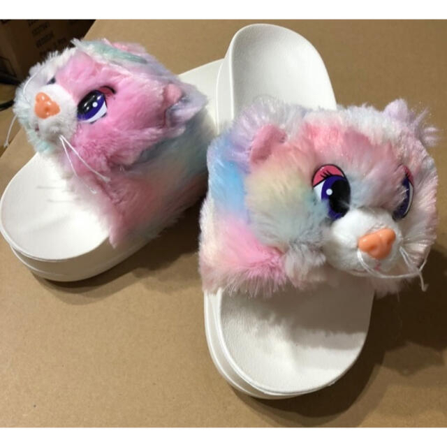 猫サンダル　ネコ　ねこ　スリッパ　 レディースの靴/シューズ(サンダル)の商品写真