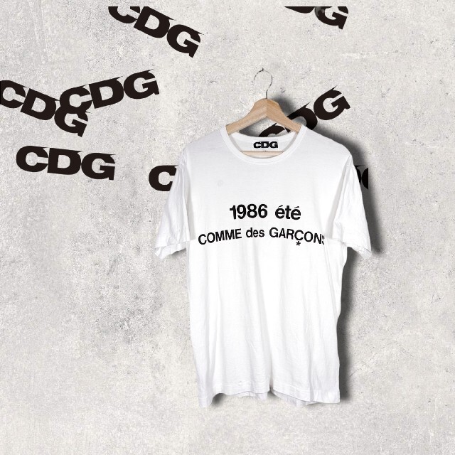 コムデギャルソン CDG 1986 ete Tシャツ 白/ホワイト