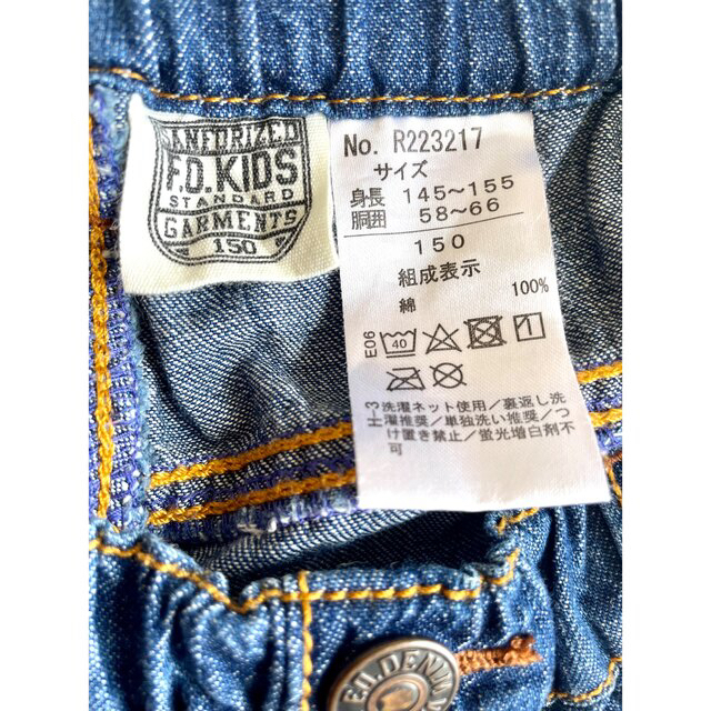 F.O.KIDS(エフオーキッズ)のF.O.KIDS ハーフデニムパンツ　150cm キッズ/ベビー/マタニティのキッズ服男の子用(90cm~)(パンツ/スパッツ)の商品写真