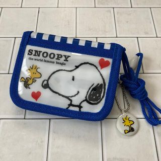 スヌーピー(SNOOPY)の【新品】SNOOPY　スヌーピー　財布　二つ折り　紐付き　キッズ(財布)