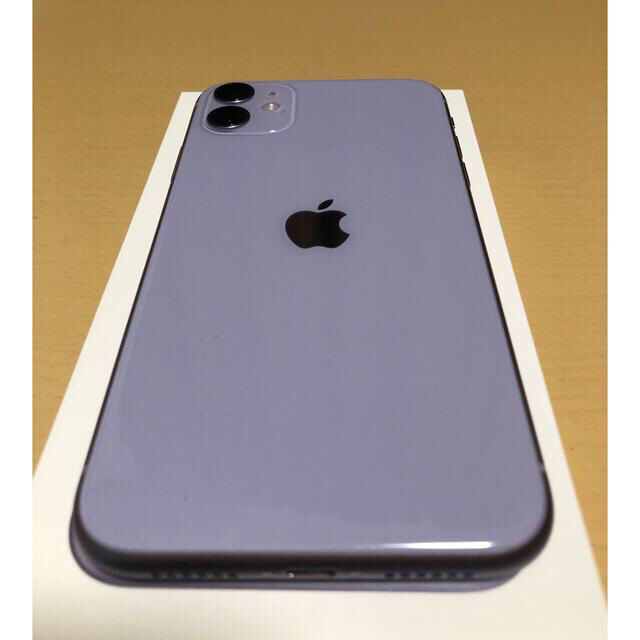 ファッションデザイナー Apple - iPhone11本体 パープル128GB SIM