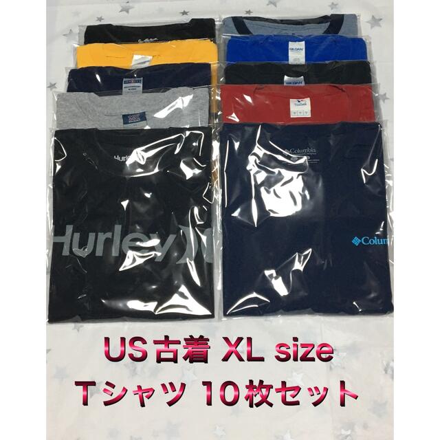 Hurley(ハーレー)の【レア】US古着 XL size オーバーサイズ Tシャツ 10枚セット メンズのトップス(Tシャツ/カットソー(半袖/袖なし))の商品写真