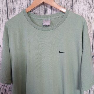 NIKE - ナイキ超ビッグサイズNIKE古着Tシャツ刺繍ワンポイントグリーン