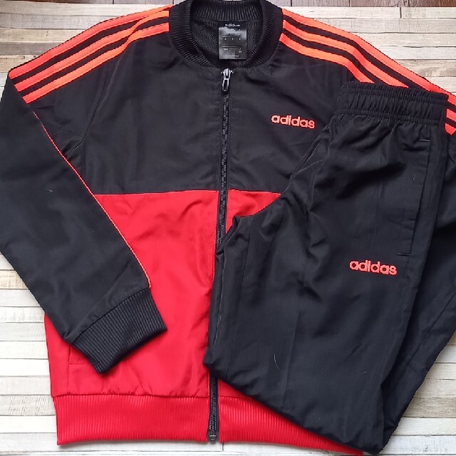 adidas(アディダス)のアディダス　ウィンドブレーカー　上下セット　キッズ キッズ/ベビー/マタニティのキッズ服男の子用(90cm~)(ジャケット/上着)の商品写真