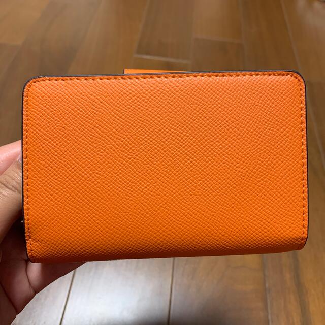 でよければ COACH 二つ折り財布 オレンジゴールドの通販 by あーちゃん