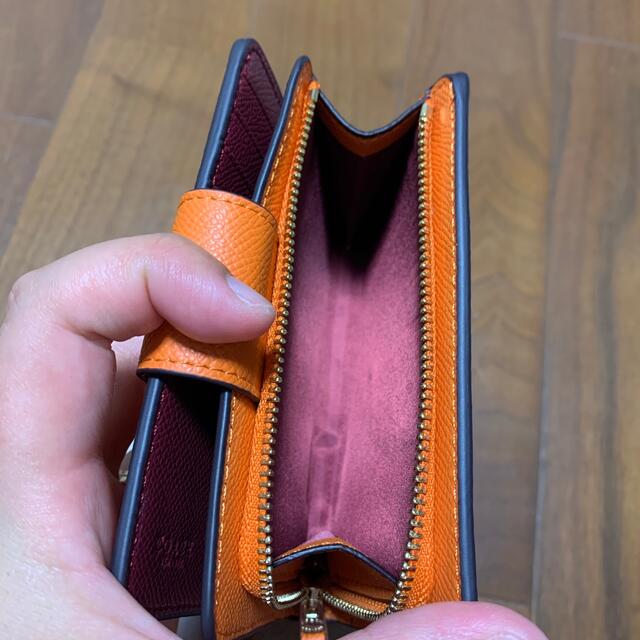 でよければ COACH 二つ折り財布 オレンジゴールドの通販 by あーちゃん