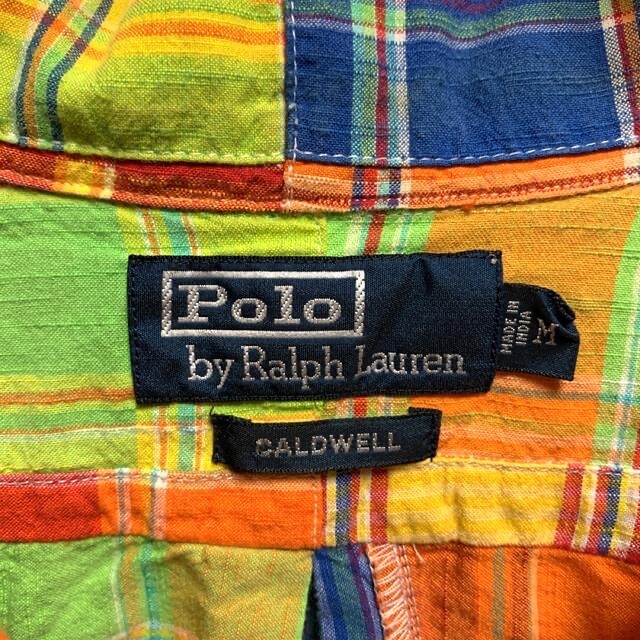 Ralph Lauren(ラルフローレン)のラルフローレン 半袖オープンカラー シャツ　caldwell パッチワーク メンズのトップス(シャツ)の商品写真