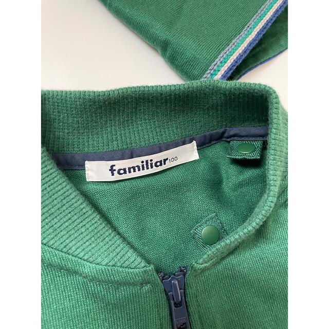 familiar(ファミリア)の新品未使用 familiar ファミリア 100 パーカー 男の子 キッズ/ベビー/マタニティのキッズ服男の子用(90cm~)(ジャケット/上着)の商品写真