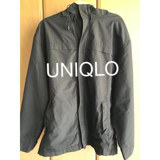 ユニクロ(UNIQLO)のユニクロ　UNIQLO　ナイロンパーカー　ウインドブレーカー　黒　XL(ナイロンジャケット)