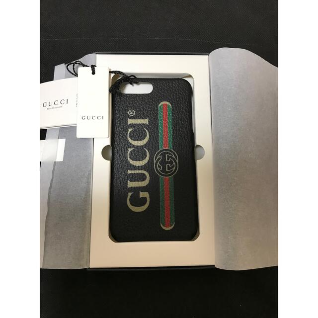 100%品質 Gucci - GUCCI アィフォン7、8プラスケース iPhoneケース