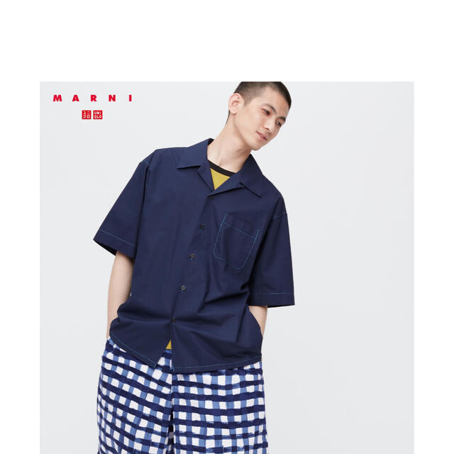 UNIQLO(ユニクロ)のユニクロ　マルニ　オープンカラーシャツ メンズのトップス(シャツ)の商品写真