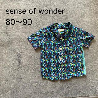 センスオブワンダー(sense of wonder)のsense of wonder☆80〜90☆派手柄と蝶ネクタイのかわいいシャツ(シャツ/カットソー)