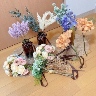 アーティフィシャルフラワー　セット　造花　結婚式　ウェルカムスペース 花材(その他)