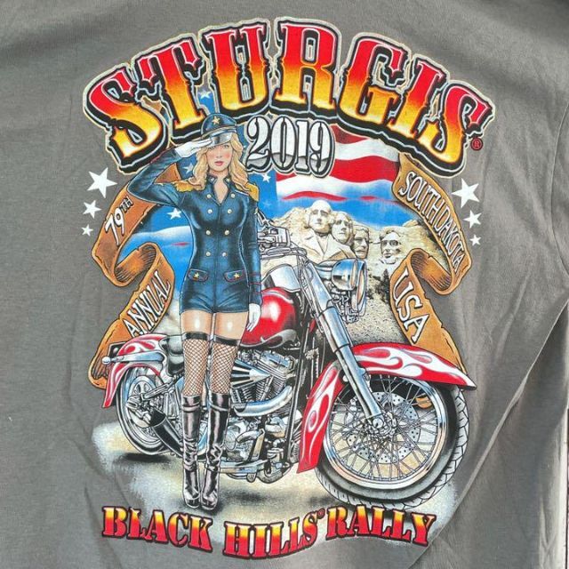 未使用⭐︎バイクウィーク限定Tシャツ 半袖Tシャツ バッグプリントデットストック