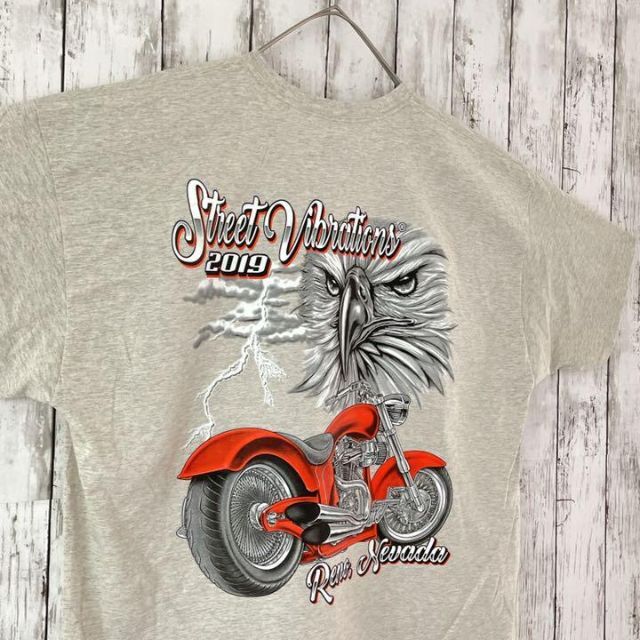 未使用⭐︎バイクウィーク限定Tシャツ 半袖Tシャツ バッグプリントデットストック