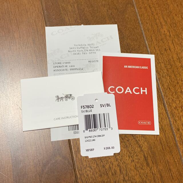 COACH(コーチ)の箱・袋付き　57802  長財布　ブルー迷彩　 メンズのファッション小物(長財布)の商品写真