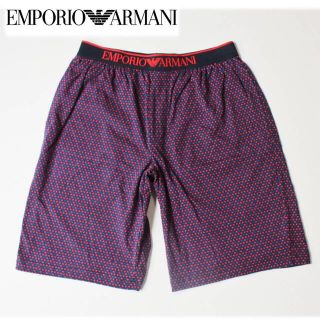 エンポリオアルマーニ(Emporio Armani)の《エンポリオアルマーニ》 新品 薄手 ロゴ刺繍 ショートパンツ S(68~78)(ショートパンツ)