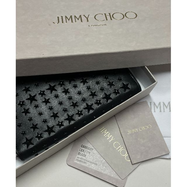 JIMMY CHOO - ♡訳アリ未使用♡　ジミーチュウ　ブラック　長財布　送料無料♪