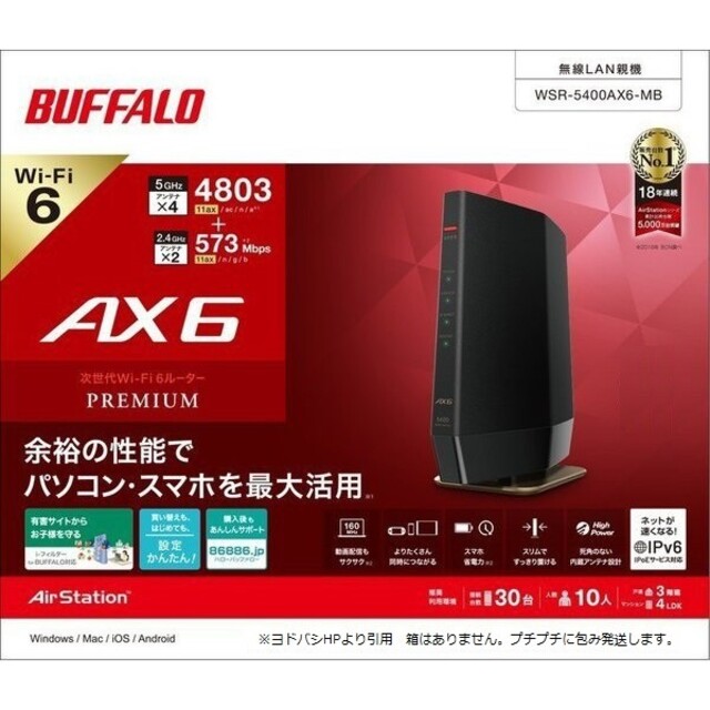 にゃーさま専用AirStation WSR-5400AX6/MB