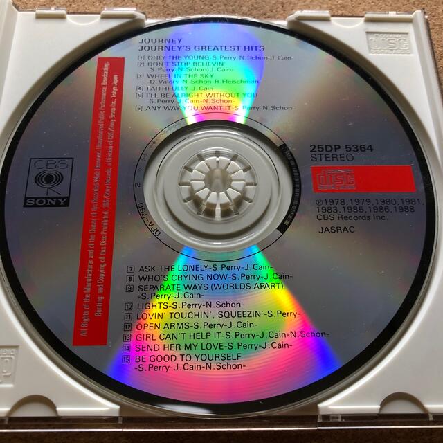 グレイテスト・ヒッツ～永遠の旅～　CD   日本盤 エンタメ/ホビーのCD(ポップス/ロック(洋楽))の商品写真