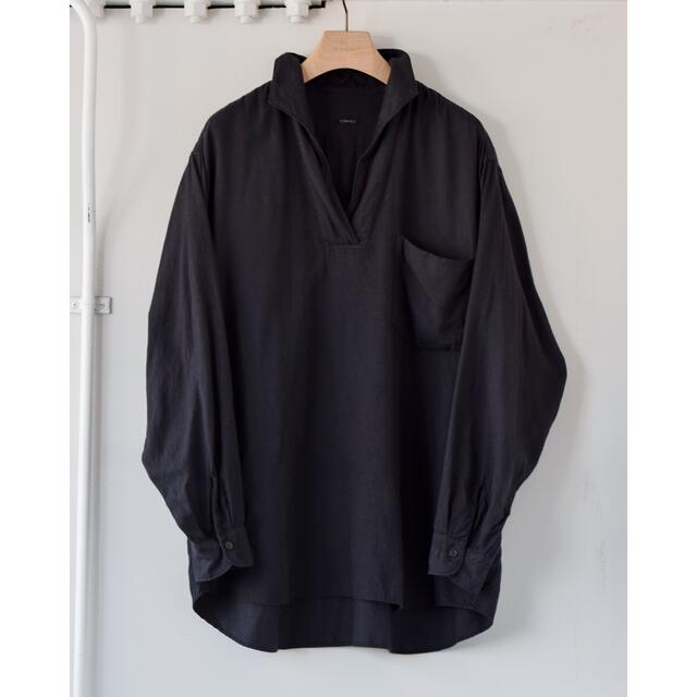 上等な COMOLI - 新品未使用タグ付き ウールシルク スキッパーシャツ