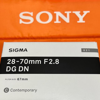 ソニー(SONY)のSONY SIGMA 28-70mm F2.8 DG DN ほぼ新品(レンズ(単焦点))