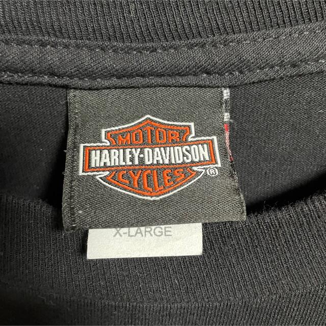 HARLEY-DAVIDSON 黒　半袖　Tシャツ　レアプリント　ゆるだぼ 3