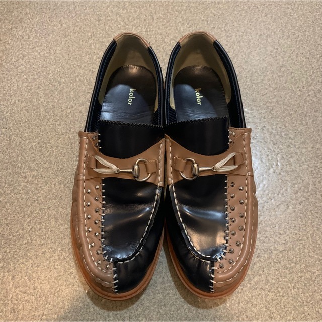 独特の素材 新品未使用 kolor 21SS BICOLOR LOAFER 26.5cm econet.bi