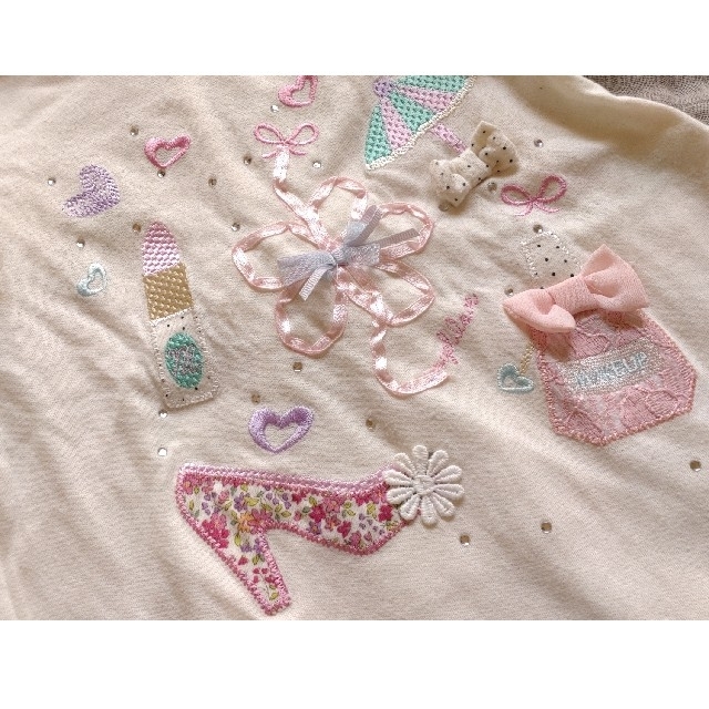 mezzo piano(メゾピアノ)のバースデイ　メゾピアノ風  Tシャツ　95 キッズ/ベビー/マタニティのキッズ服女の子用(90cm~)(Tシャツ/カットソー)の商品写真