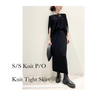 アパルトモンドゥーズィエムクラス(L'Appartement DEUXIEME CLASSE)の定価25,300 タグ有 美品 Knit Tight Skirt size36(ひざ丈スカート)