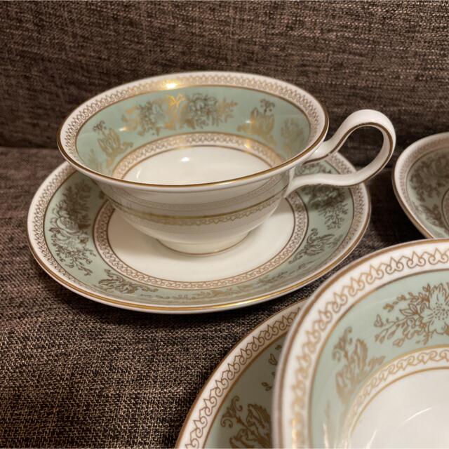 WEDGWOOD(ウェッジウッド)のウェッジウッド　コロンビア　セージグリーン　ピオニー　カップ&ソーサー インテリア/住まい/日用品のキッチン/食器(食器)の商品写真