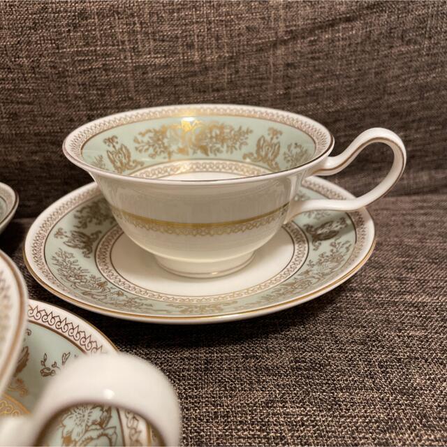 WEDGWOOD(ウェッジウッド)のウェッジウッド　コロンビア　セージグリーン　ピオニー　カップ&ソーサー インテリア/住まい/日用品のキッチン/食器(食器)の商品写真