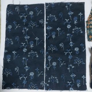 ゆきこ様専用！点と線模様製作所　刺繍はぎれ　　ハンドメイド(生地/糸)