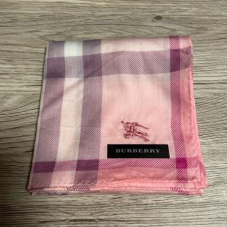 バーバリー(BURBERRY)のバーバリーハンカチピンク(ハンカチ)