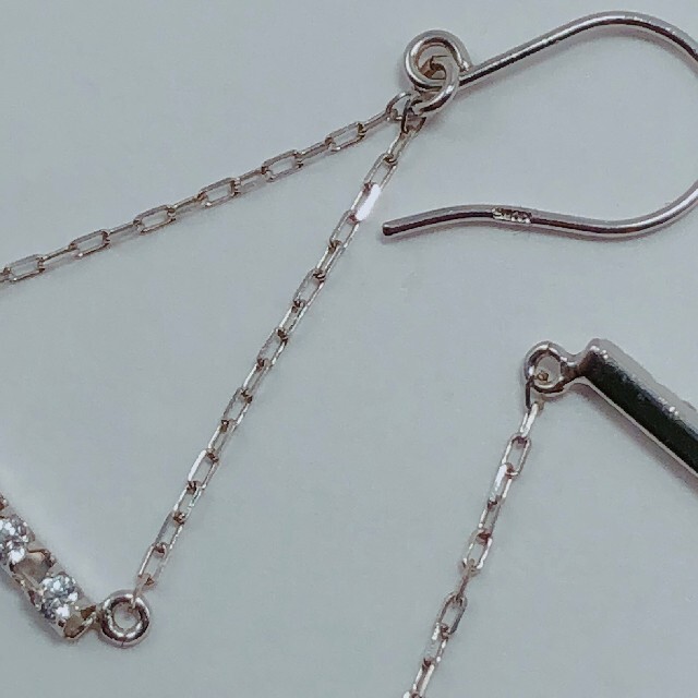 JEWELRY TSUTSUMI(ジュエリーツツミ)のJEWELRYTSUTSUMI K10 ホワイトゴールド フック ピアス 10金 レディースのアクセサリー(ピアス)の商品写真