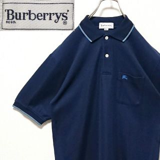 バーバリー(BURBERRY)の【匿名配送 送料無料 美品】 バーバリー 刺繍 ホース ロゴ 半袖 ポロシャツ(ポロシャツ)