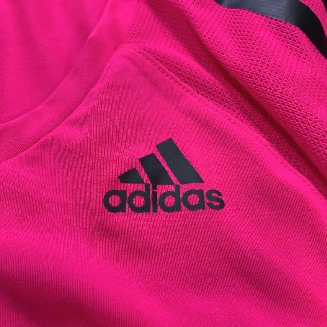 adidas(アディダス)の即発送  adidas climacool 半袖Tシャツ スポーツウェア ピンク スポーツ/アウトドアのトレーニング/エクササイズ(トレーニング用品)の商品写真