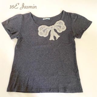 ジャスミン(ジャスミン)の16E Jasmin ジャスミン Ｔシャツ カットソー 半袖 リボン トップス(Tシャツ(半袖/袖なし))