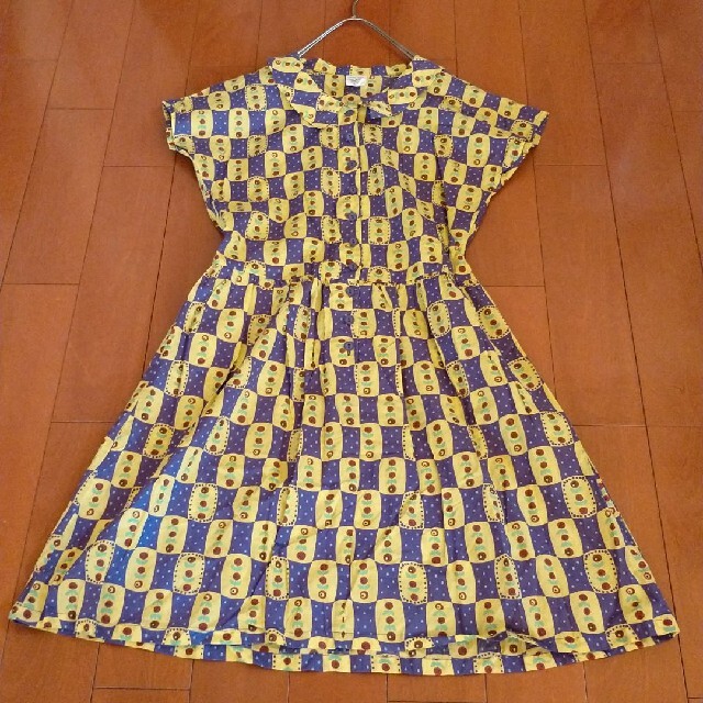 UNICA(ユニカ)のUNICA レトロ 花柄 ワンピース 150cm キッズ/ベビー/マタニティのキッズ服女の子用(90cm~)(ワンピース)の商品写真