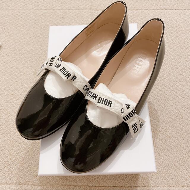 Christian Dior - Dior バレエフラットシューズ パテントカーフスキン